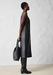 Kožené šaty z napa jehnětiny, bonprix