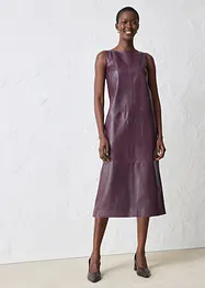 Kožené šaty z napa jehnětiny, bonprix