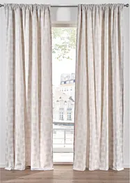 Žakárový závěs z organické bavlny (1 ks v balení), bonprix