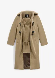 Těhotenský kabát 3 v 1, s nosící vsadkou, z medvídkového flísu, bonprix