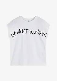 Oversize tričko z čisté bavlny, bonprix