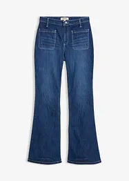 Strečové džíny Bootcut, High Waist, dlouhá délka, bonprix
