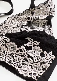 Zmenšovací podprsenka bez kostic, s polstrovanými ramínky, bonprix