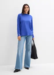 Triko s dlouhým rukávem, z bavlněné směsi, bonprix