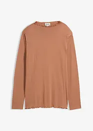 Triko s dlouhým rukávem, z bavlněné směsi, bonprix