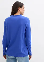 Triko s dlouhým rukávem, z bavlněné směsi, bonprix