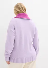 Svetr s límečkem na zip, bonprix