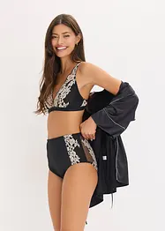 Podprsenkový top z dvoubarevné krajky, bonprix