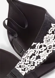 Vyztužená podprsenka bez kostic, s organickou bavlnou a krajkou, bonprix