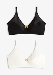 Podprsenka bez kostic, s bavlnou (2 ks v balení), bonprix