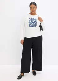 Tričko s dlouhým rukávem a natištěným motivem, bonprix