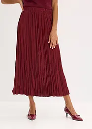 Saténová sukně se zmačkaným efektem, bonprix