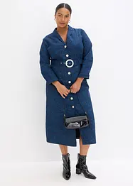 Keprové šaty s opaskem (2dílná souprava), bonprix