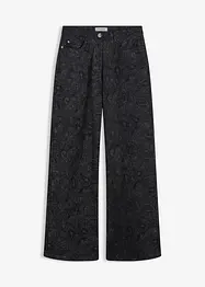 Kalhoty Wide Leg z bavlněného streče, bonprix