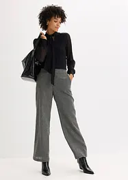 Triko s vázačkou a krajkou, bonprix