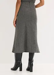 Godetová sukně s tvídovým vzhledem, bonprix