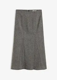 Godetová sukně s tvídovým vzhledem, bonprix