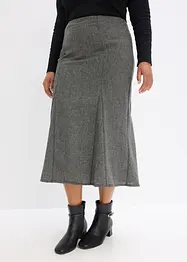 Godetová sukně s tvídovým vzhledem, bonprix