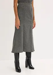 Godetová sukně s tvídovým vzhledem, bonprix