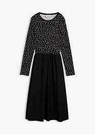 Šaty z různých materiálů z čisté bavlny, bonprix