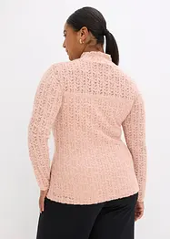 Rolákové tričko z krajky, bonprix