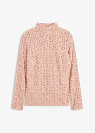 Rolákové tričko z krajky, bonprix