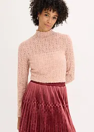 Rolákové tričko z krajky, bonprix