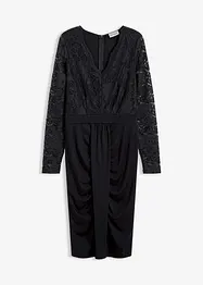 Krajkové šaty s nařasením, bonprix