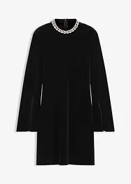 Minišaty ze splývavého sametu, bonprix