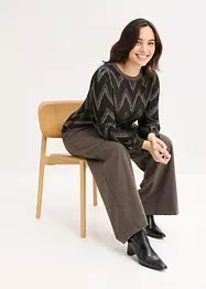 Svetr z jemné pleteniny se třpytivým efektem, bonprix