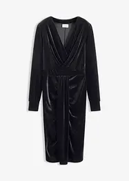 Midi šaty ze splývavého sametu, bonprix