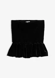 Kalhotová sukně z měkkého sametu, bonprix