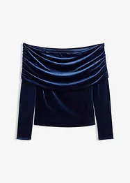 Carmen triko z měkkého sametu, bonprix