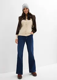 Žebrované tričko s dlouhým rukávem z čisté bavlny, bonprix