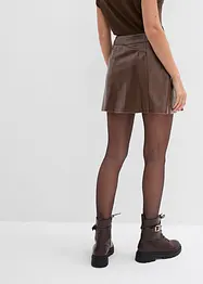 Krátká sukně z umělé kůže, s protizáhyby, bonprix