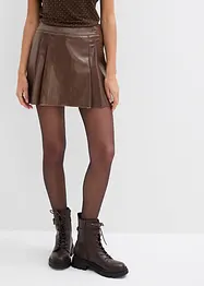 Krátká sukně z umělé kůže, s protizáhyby, bonprix