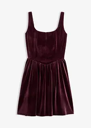 Korzetové šaty z měkkého sametu, bonprix