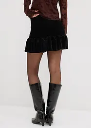 Kalhotová sukně z měkkého sametu, bonprix