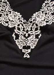 Body bez kostic, z měkkého modalu s krajkou, bonprix