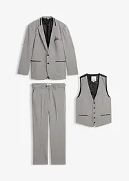 Oblek s vestou Regular Fit (3dílná sada), bonprix