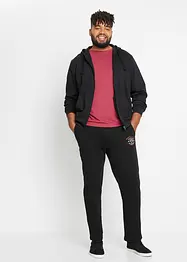 Joggingové kalhoty se sportovními detaily, z čisté bavlny, bonprix