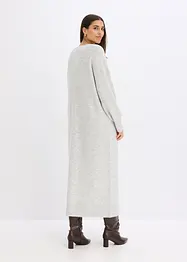 Oversize pletené šaty v délce midi, bonprix
