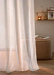 Záclona z recyklovaného polyesteru, s jemnou strukturou (1 ks), bonprix