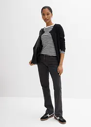 Straight džíny Mid Waist, strečové, bonprix