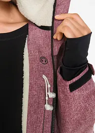 Funkční outdoorová bunda s medvídkovým flísem, nepromokavá, bonprix