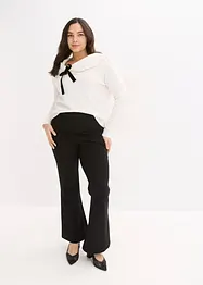 Oversize svetr s výstřihem Carmen, bonprix