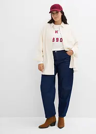 Balónové džíny Mid Waist, Super Soft, bonprix