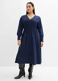 Pohodlné šaty s ozdobnými sklady, z viskózové směsi, bonprix