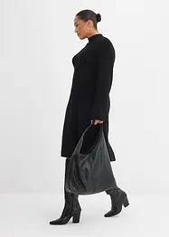 Pletené šaty s áčkovou liní, ze směsi s viskózou, bonprix