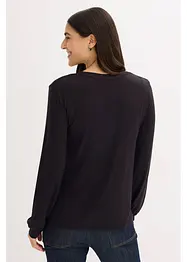 Triko s dlouhým rukávem, z měkké viskózové směsi, bonprix